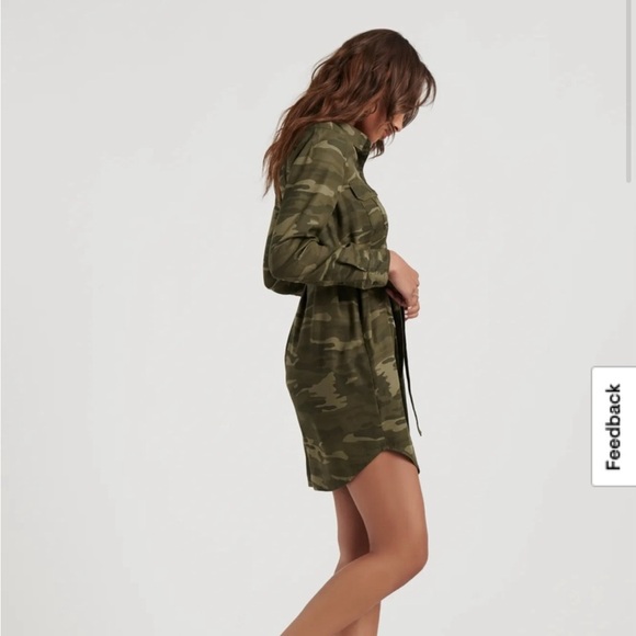 Lucky Brand Olive Long Sleeve Dress - Picture 2 of 6